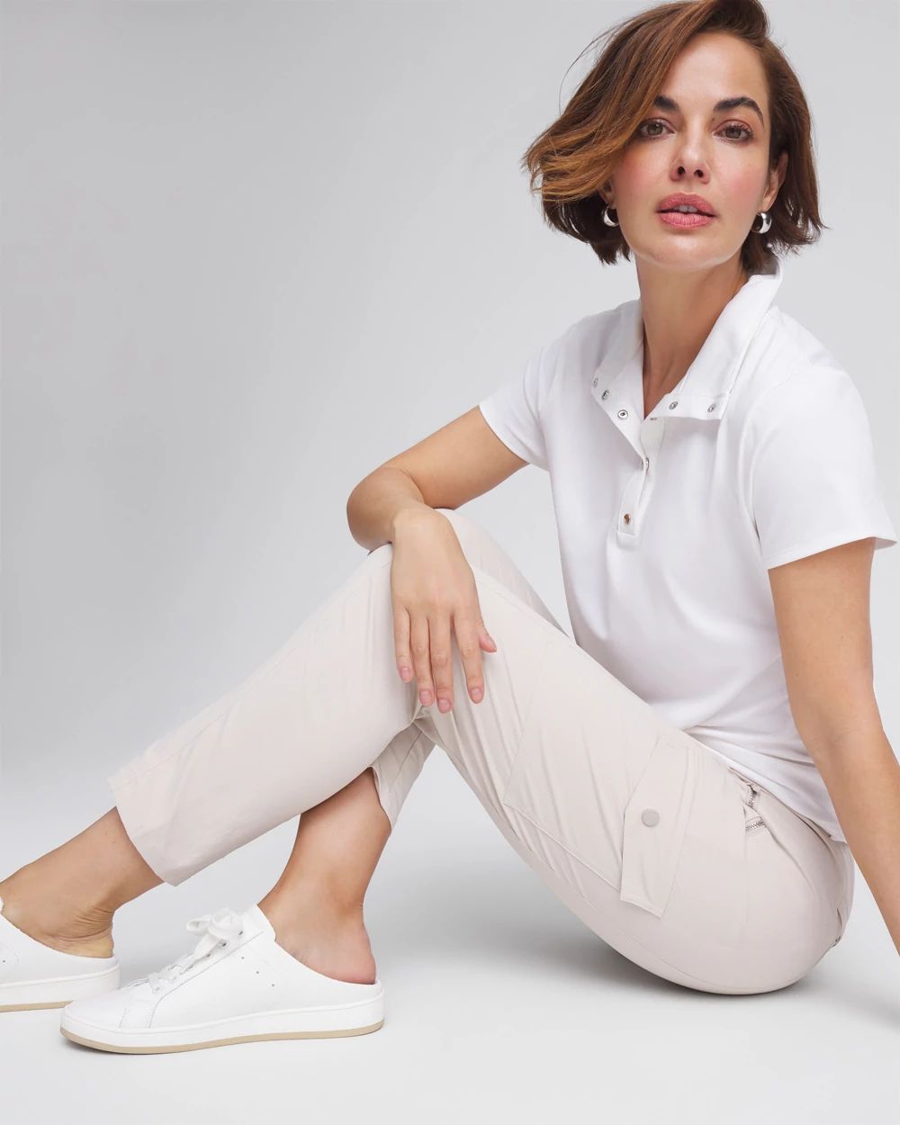 Zenergy® Striped Cargo Ankle Pants | Chico's